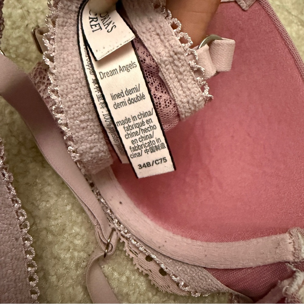 Victorias Secret 34b bra pink lace Dream Angels wired - Picture 3 of 4